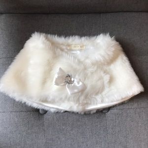 Copper Key Toddler Girls Faux Fur Shawl